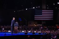 Election night Rally for President Obama at McCormick Place.