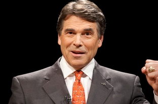 Rick Perry being interviewed by Evan Smith at Triblive in Austin