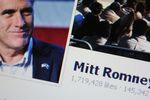 Picture of Mitt Romney's Facebook page