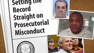 The Texas District and County Attorneys Association released a report Monday about prosecutorial misconduct in the wake of the Michael Morton (pictured at bottom) exoneration. Among the examples discussed in the report are the cases of Delma Banks (top) and Anthony Graves (center).