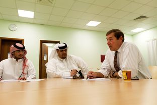 Reading class at the Qatar Community College