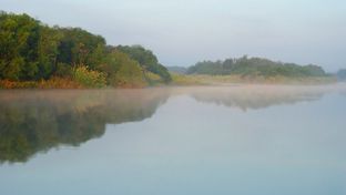 Rio Grande as seen from Chapeno, Starr Co.