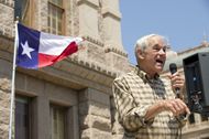Ron Paul speaks at a Tea Party rally at the Texas Capitol on May 6, 2012.