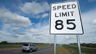 Speed limit on the new portion of SH130 will be 85MPH as the opening ceremonies for the final southern portion of SH130 toll road from Georgetown, TX north of Austin to Seguin near San Antonio.