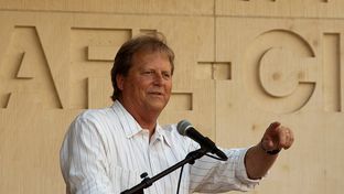 Democratic U.S Senate candidate Paul Sadler, visits Austin Central Labor Council Labor Day fish fry at Texas AFL-CIO office parking lot in Austin, Texas on August, 31st, 2012