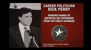 Screen grab from White's television ad.