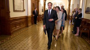 Speaker Joe Straus walks toward the House on Jan. 8, 2013, the opening day of the 83rd Texas Legislature.