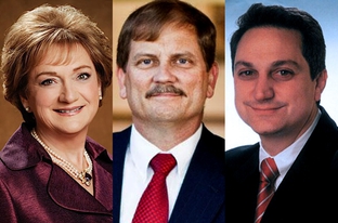 Cathie Adams, Tom Mechler, and Steve Munisteri