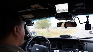 Trooper Johnny Hernandez patrols Hidalgo County in the Rio Grande Valley. 