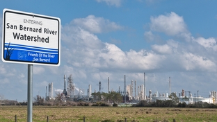 The Conoco Phillips Sweeny refinery in Old Ocean on February 21, 2012 along Texas 35.
