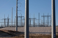 An electrical substation in Comfort, Texas.