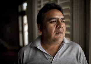 Pictured on April 7, 2012 in El Paso, Texas is Saul Reyes Salazar, a former community activist in the Juarez Valley, who was granted political asylum on January 09, 2012. Salazar has lost six family members in the drug war.