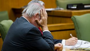 Williamson County State District Judge and former prosecutor Ken Anderson at the first hearing in the court of inquiry investigating his role in the 1987 wrongful conviction of Michael Morton
