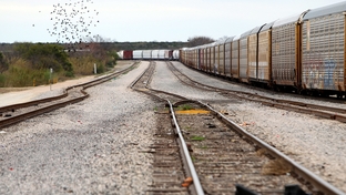When digging gets underway, the substandard coal will be carried by train from the site in rural Maverick County through the center of Eagle Pass, Texas, and across the US Mexico border where it can be sold. Tracks run about a mile from E.K. Taylor's property, Saturday, February 4, 2012.