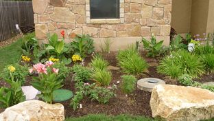 A xeriscaped garden in Austin, TX