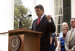 July 18th , 2012: Gov. Rick Perry announces that Texas Governor's Mansion has been fully restored.
