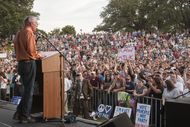 Ron Paul speaks at a rally at the University of Texas at Austin on April 26, 2012.