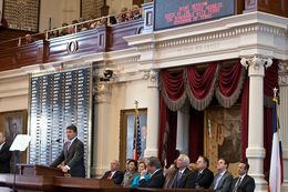 Governor Rick Perry delivers the State of State speech on February 8th, 2011.