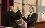 Lt. Gov David Dewhurst sworn in by Chief Justice Wallace Jefferson on January 18th, 2011
