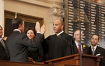 Speaker of the House, Joe Straus being sworn in as Speaker of the House for the 2011 Legislative Session.