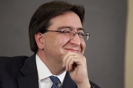 State Rep. Pete Gallego, D-Alpine, smiles at a question during a TribLive event with Evan Smith at the Austin Club on February 9, 2012.  Gallego is running for U.S. Congress in the 23rd District against Quico Canseco
