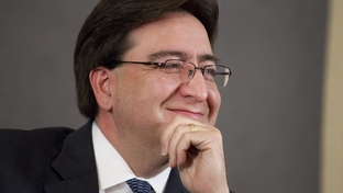 State Rep. Pete Gallego, D-Alpine, smiles at a question during a TribLive event with Evan Smith at the Austin Club on February 9, 2012.  Gallego is running for U.S. Congress in the 23rd District against Quico Canseco