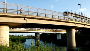 Brownsville, TX. Bridge No 1 to Matamoros.  
