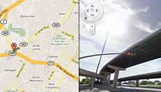A red-light camera intersection in south Austin.
