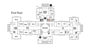 The first floor of the Texas Capitol.