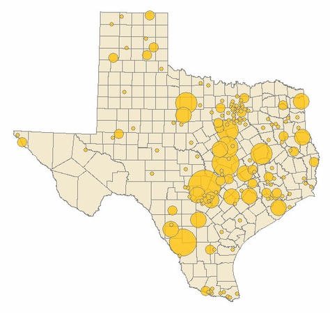 Per-capita contributions to gubernatorial candidates in 2009.