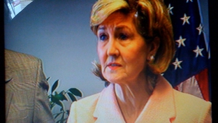 March 31, 2010. U.S. Sen. Kay Bailey Hutchison in San Antonio, announcing she will keep her Senate seat through 2012.