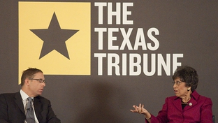 Linda Chavez-Thompson speaks with Texas Tribune CEO Evan Smith about her run for the office of Lieutenant Governor during a taping of TribLive at the Austin Club.