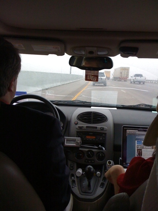A view from the backseat.