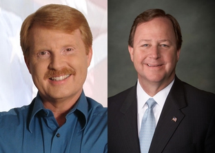 CD-17 Republican candidates Rob Curnock of Waco and Bill Flores of Bryan
