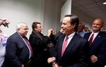 House Speaker Joe Straus entering a GOP House caucus meeting on January 10, 2011.