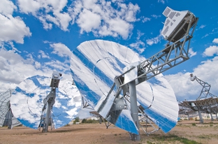 SunCatchers that Tessera Solar plans to install near Marfa.