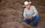 Bill Neiman, owner of Native American Seed, at his seed-cleaning facility in Junction, TX, Jan. 18, 2011.