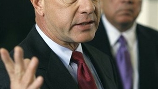 State Sen. John Whitmire speaks to reporters. 