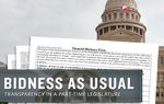 When it came to passing major ethics reforms that would have increased transparency for elected officials, the 83rd Legislature didn't make much headway. Lawmakers, it seems, didn't have the appetite for increased public disclosure.