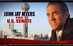 Libertarian John Jay Myers, a candidate for U.S. Senate, released a TV ad emphasizing his anti-war and pro-gay-marriage views.