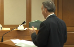 In this clip from Monday's testimony, Commissioner Rod Bordelon of the state Division of Workers' Compensation explains why he dismissed several cases against doctors that a physician review panel had already sent to enforcement. Under questioning, he admits he looked into the process and subsequently shut it down after a call from state Rep. Leo Berman, R-Tyler.
