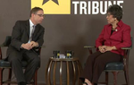 For the 13th event in our TribLive series, I interviewed the Democratic nominee for lieutenant governor on running for office for the first time in a tough year, how she'd deal with the budget shortfall, whether she'd mess with the Senate's two-thirds rule and what's wrong with the Texas Enterprise Fund.