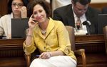 State Rep. Lois Kolkhorst, the Republican chairwoman of the House Public Health Committee, gives a whiteboard math lesson in this video posted by Gov. Rick Perry's office.&nbsp;&nbsp;
&nbsp;