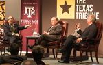 At the Trib's November 29 symposium on higher education at Texas A&amp;M University, I talked about the cost of a college degree, the pursuit of academic excellence and, of course, SEC football with A&amp;M's president, R. Bowen Loftin, and A&amp;M System Chancellor John Sharp.