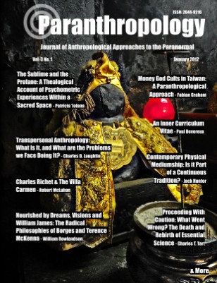 Paranthropology: Journal of Anthropological Approaches to the Paranormal Vol. 3 No. 1 (January 2012)