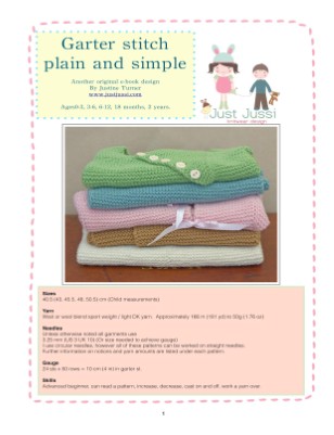 Garter stitch plain and simple