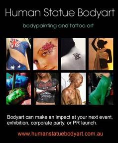 Human Statue Bodyart helping brands, companies and individuals to stand out from pack