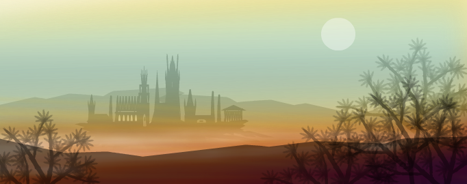 City at dawn