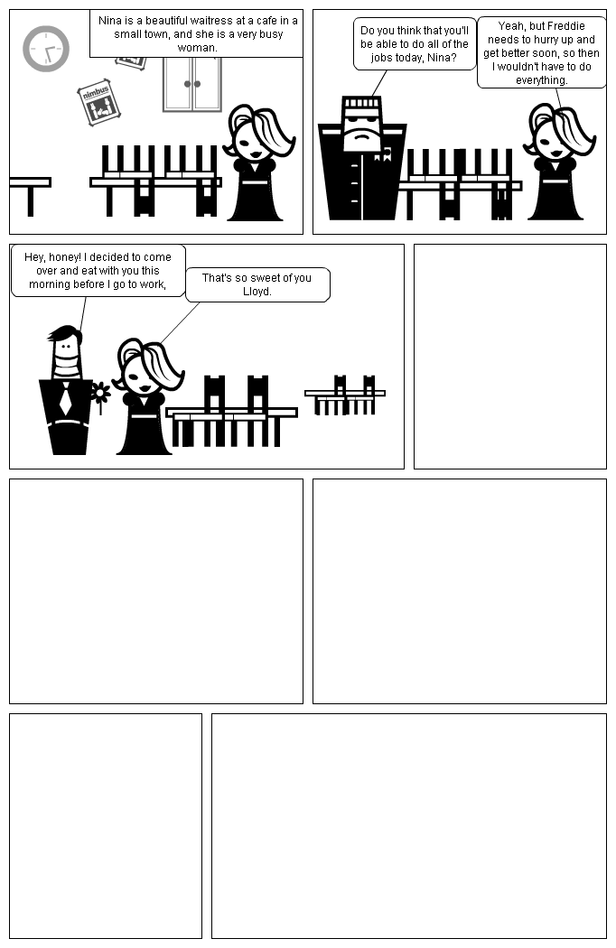 Cafe Story By Josie Hoover In English Class