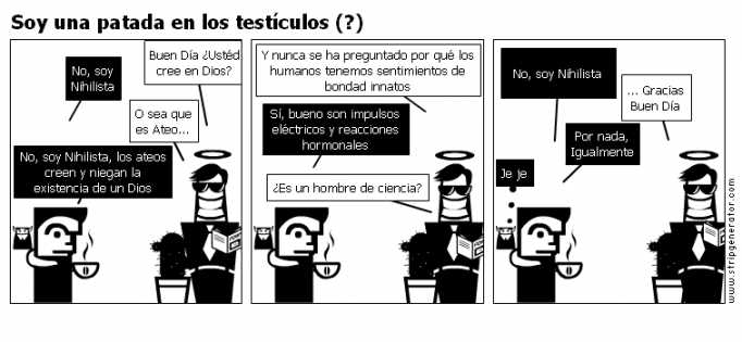 Soy una patada en los testículos (?)
